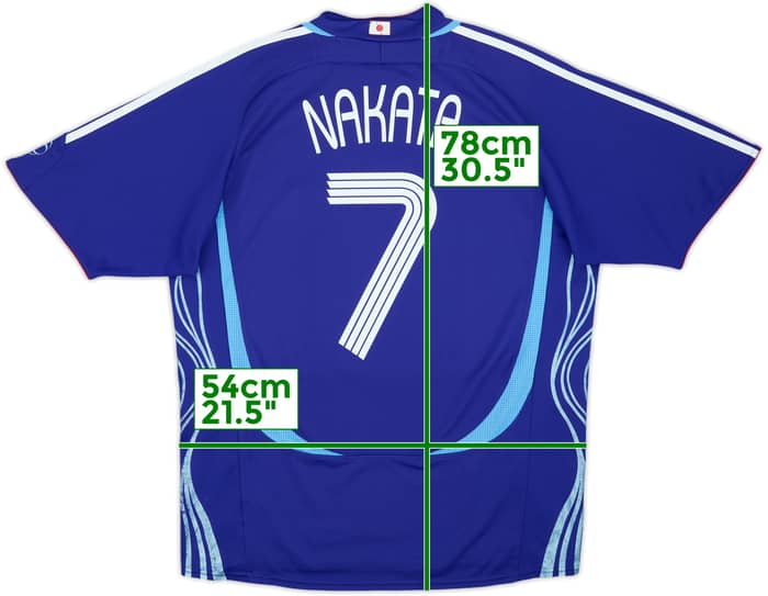 2006-08 Japan Home Shirt Nakata #7 - 5/10 - (M)