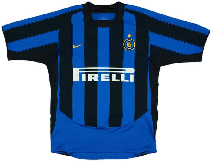 2003-04 Inter Milan Home Shirt Zanetti #4 - 6/10 - (M)