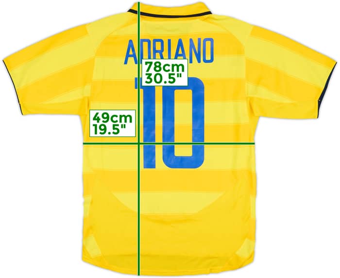 2003-04 Inter Milan Away Shirt Adriano #10 - 8/10 - (L)