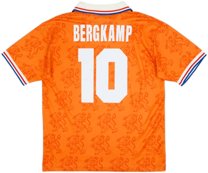 1992-94 Netherlands Home Shirt Bergkamp #10 - 8/10 - (L)