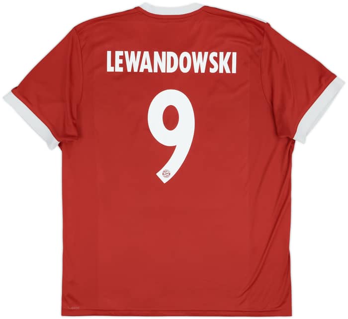 2017-18 Bayern Munich Home Shirt Lewandowski #9 - 5/10 - (XL)
