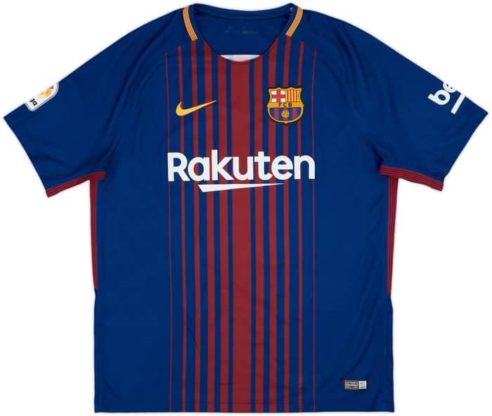2017-18 Barcelona Home Shirt Messi #10 - 7/10 - (L)