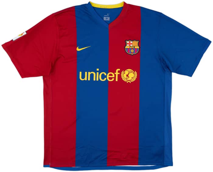 2006-07 Barcelona Home Shirt Gudjohnsen #7 - 6/10 - (XL)
