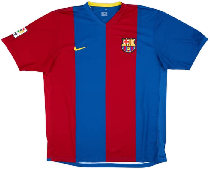 2006-07 Barcelona Home Shirt Ronaldinho #10 - 9/10 - (XL)