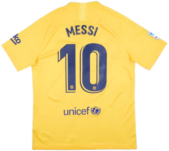 2019-20 Barcelona 'Senyera' Fourth Shirt Messi #10 - 9/10 - (L)