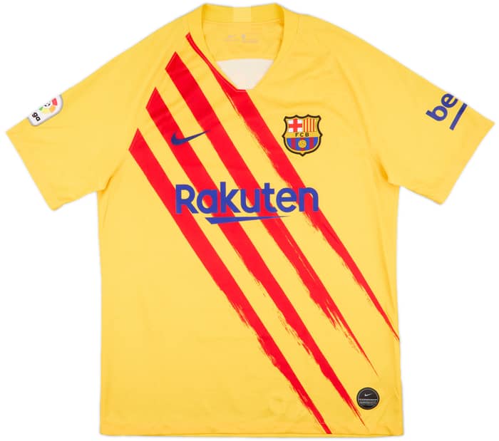 2019-20 Barcelona 'Senyera' Fourth Shirt Messi #10 - 9/10 - (L)