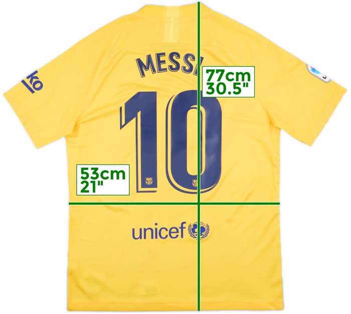 2019-20 Barcelona 'Senyera' Fourth Shirt Messi #10 - 9/10 - (L)