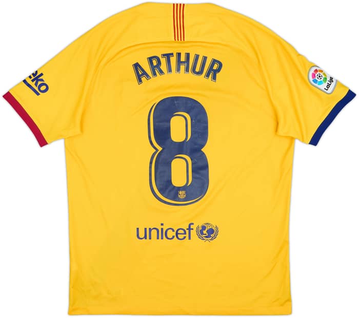 2019-20 Barcelona Away Shirt Arthur #8 - 6/10 - (L)