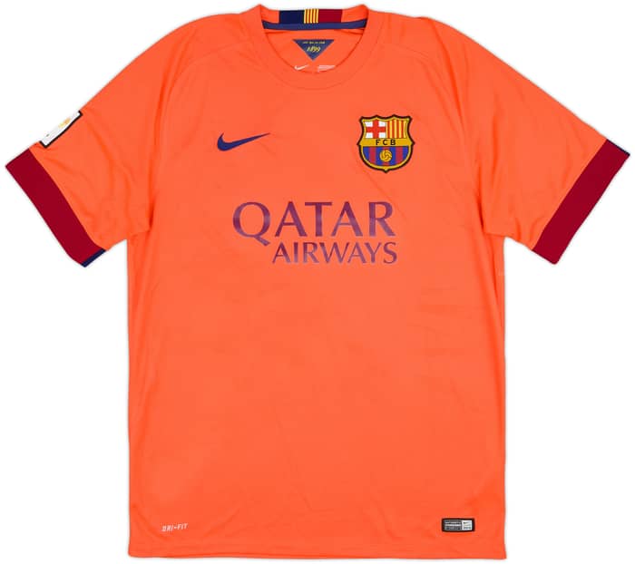 2014-15 Barcelona Away Shirt Xavi #6 - 6/10 - (L)