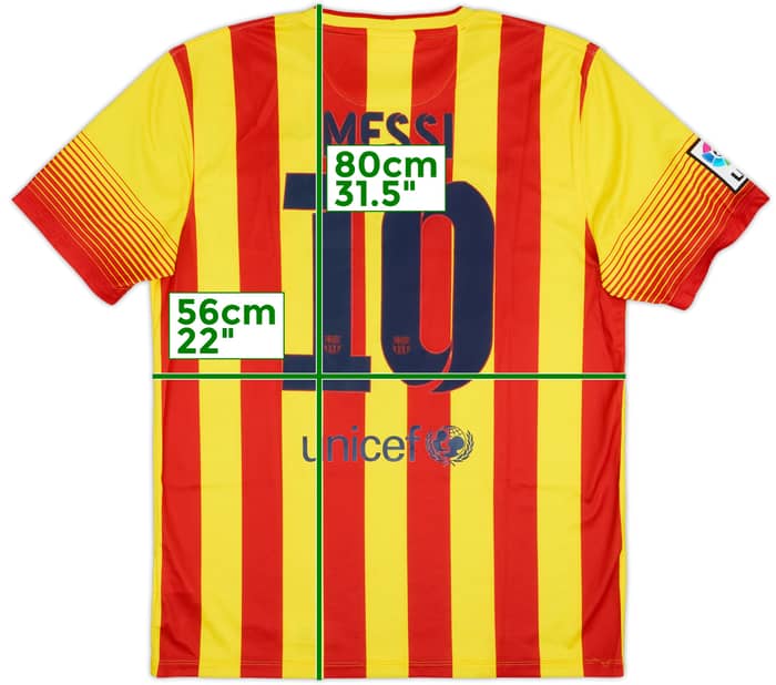 2013-15 Barcelona Away Shirt Messi #10 - 7/10 - (L)