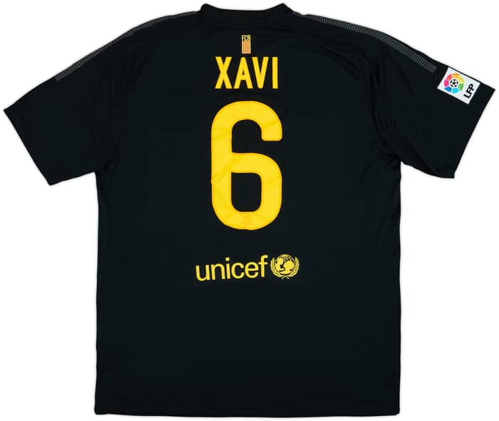 2011-12 Barcelona Away Shirt Xavi #6 - 9/10 - (XL)