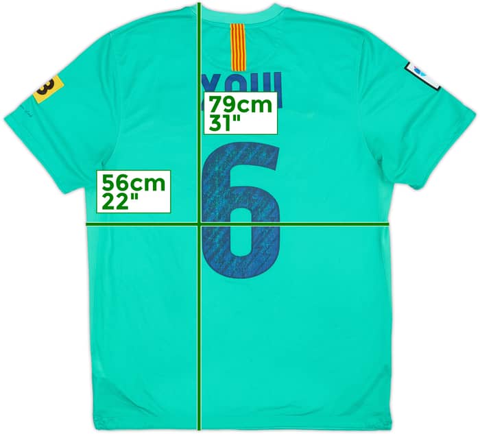 2010-11 Barcelona Away Shirt Xavi #6 - 6/10 - (L)