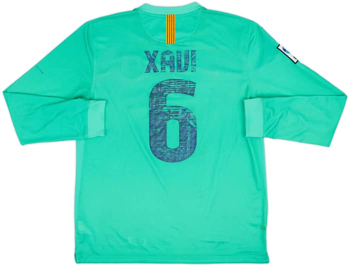 2010-11 Barcelona Away L/S Shirt Xavi #6 - 5/10 - (L)