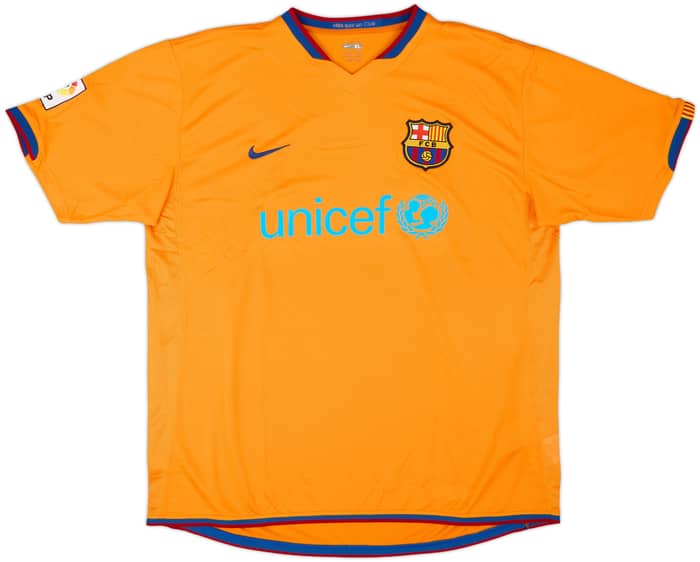 2006-08 Barcelona Away Shirt Ronaldinho #10 - 9/10 - (XL)