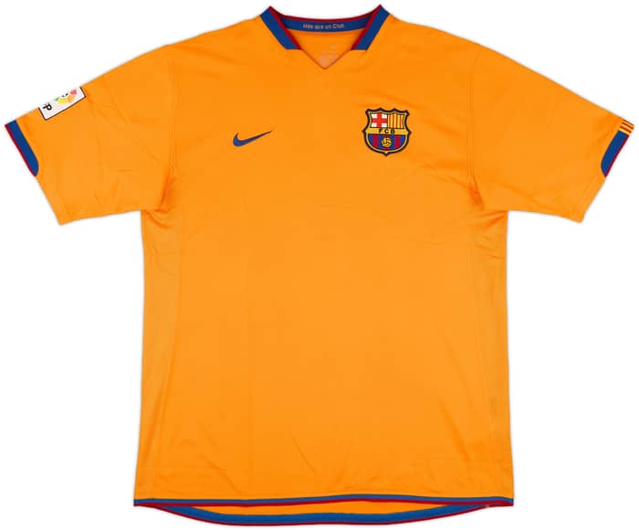2006-08 Barcelona Away Shirt Ronaldinho #10 - 8/10 - (L)