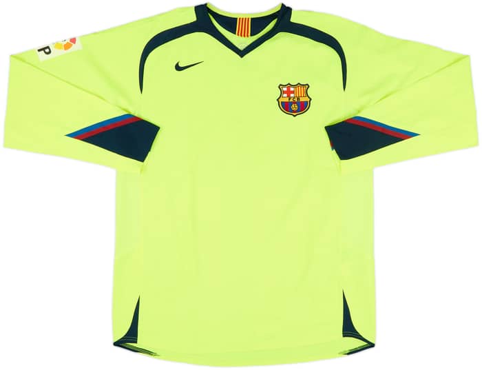 2005-06 Barcelona Away L/S Shirt Messi #30 - 5/10 - (L)