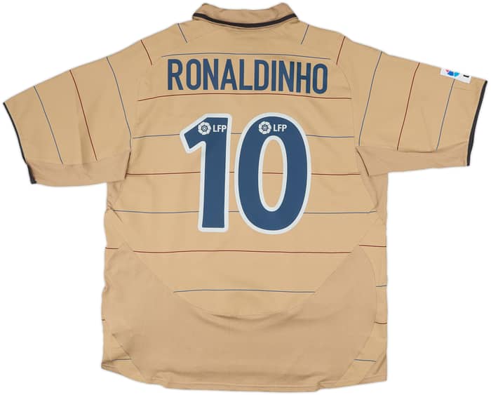 2003-05 Barcelona Away Shirt Ronaldinho #10 - 8/10 - (L)