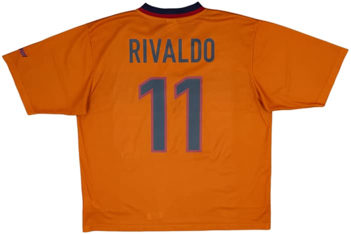 1998-00 Barcelona Basic Third Shirt Rivaldo #11 - 6/10 - (XL)