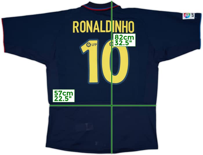 2003-04 Barcelona Third Shirt Ronaldinho #10 - 10/10 - (XL)