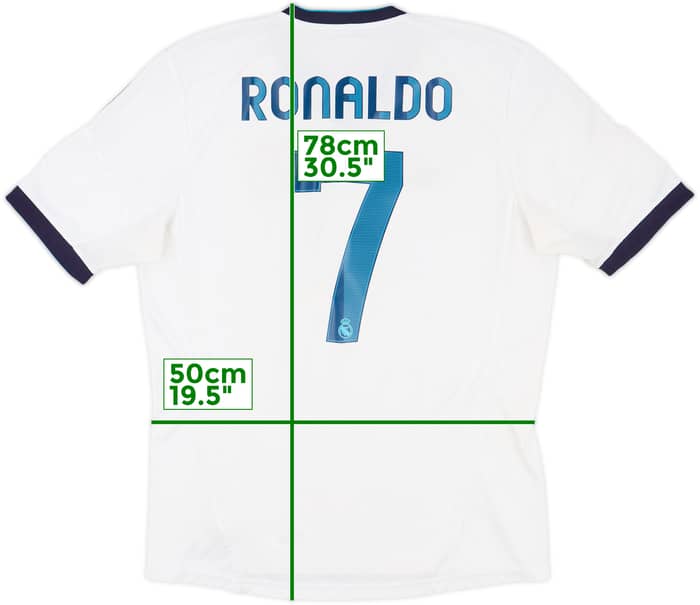 2012-13 Real Madrid Home Shirt Ronaldo #7 - 7/10 - (L)