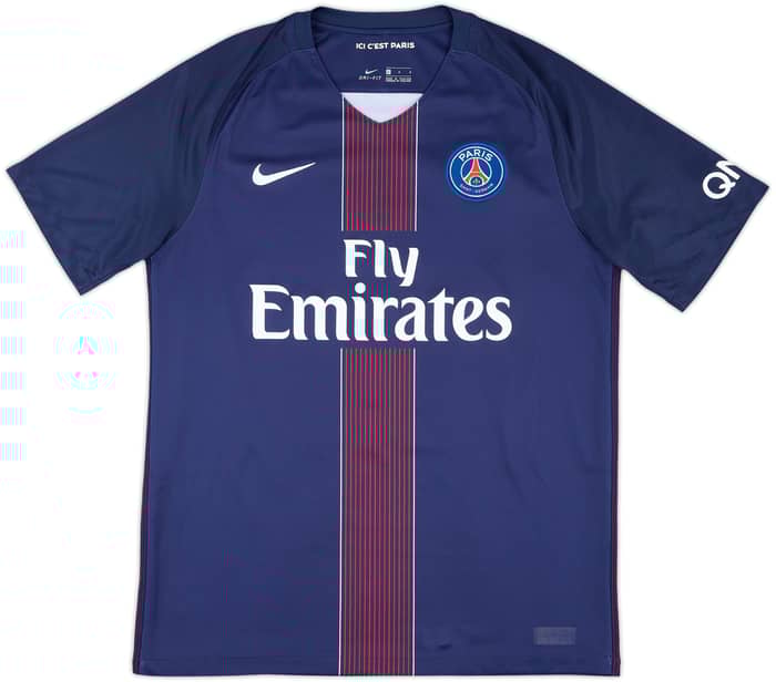 2016-17 Paris Saint-Germain Home Shirt Cavani #9 - 8/10 - (L)