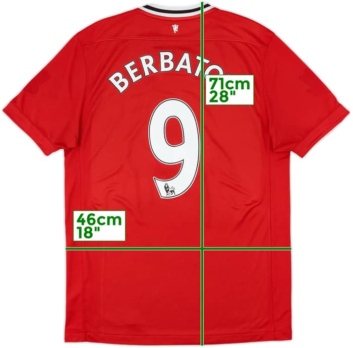 2011-12 Manchester United Home Shirt Berbatov #9 - 5/10 - (L)