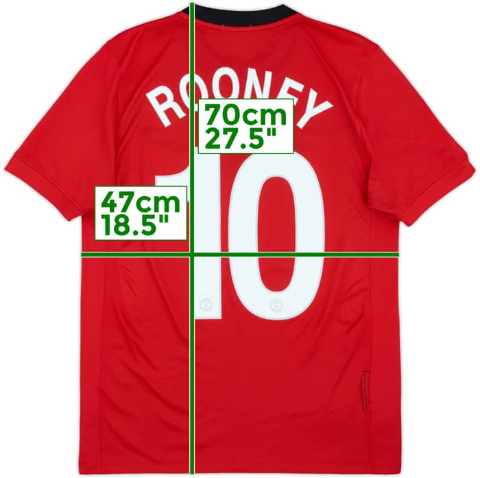2009-10 Manchester United Home Shirt Rooney #10 - 5/10 - (S)
