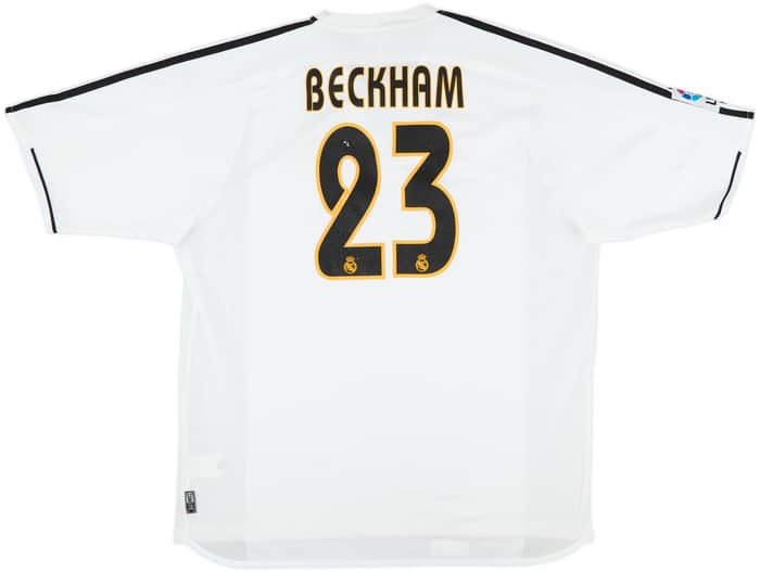 2003-04 Real Madrid Home Shirt Beckham #23 - 7/10 - (XL)
