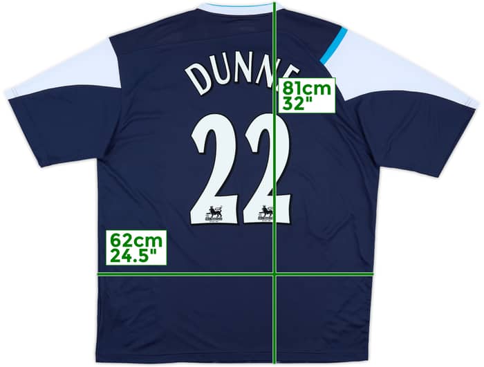 2005-06 Manchester City Away Shirt Dunne #22 - 8/10 - (XL)