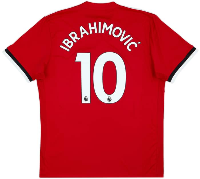 2017-18 Manchester United Home Shirt Ibrahimovic #10 - 7/10 - (XL)