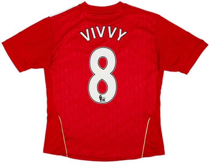2010-12 Liverpool Home Shirt Vivvy #8 - 5/10 - (Women's L)