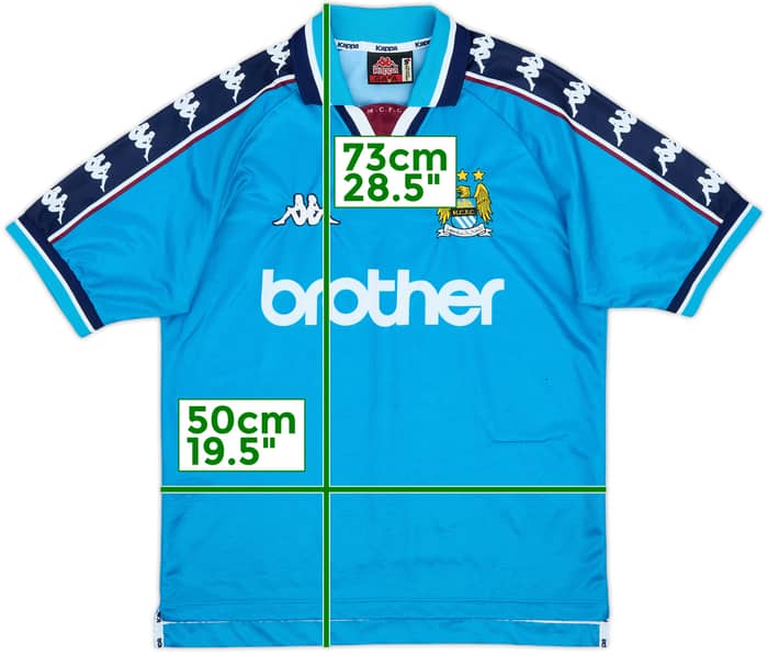 1997-99 Manchester City Home Shirt - 8/10 - (S)