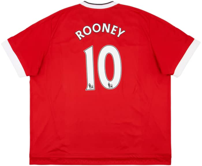 2015-16 Manchester United Home Shirt Rooney #10 - 10/10 - (3XL)