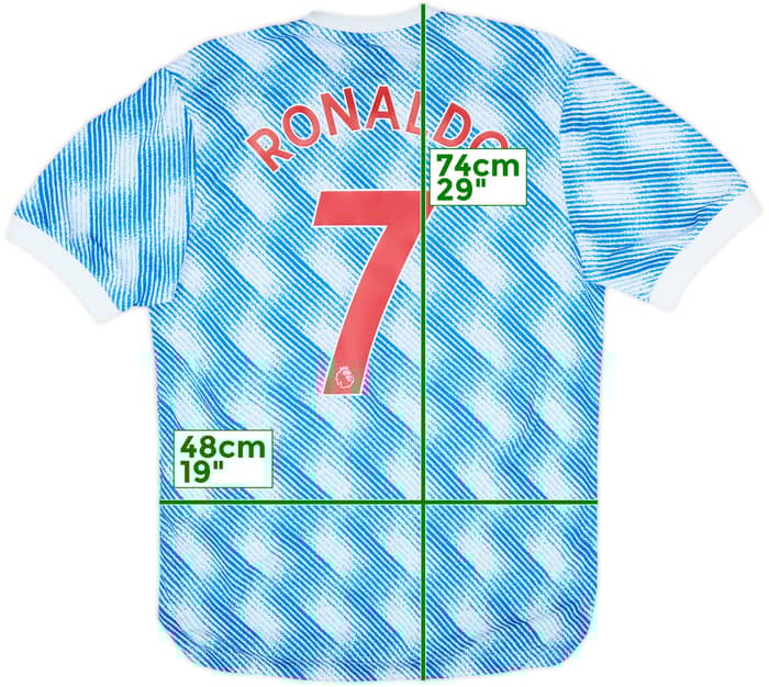 2021-22 Manchester United Authentic Away Shirt Ronaldo #7 - 8/10 - (XL)