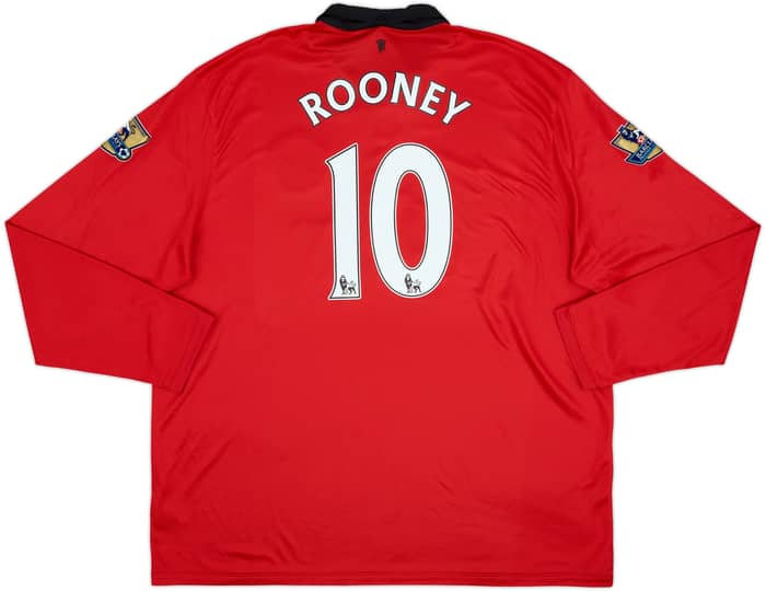 2013-14 Manchester United Home L/S Shirt Rooney #10 - 10/10 - (3XL)