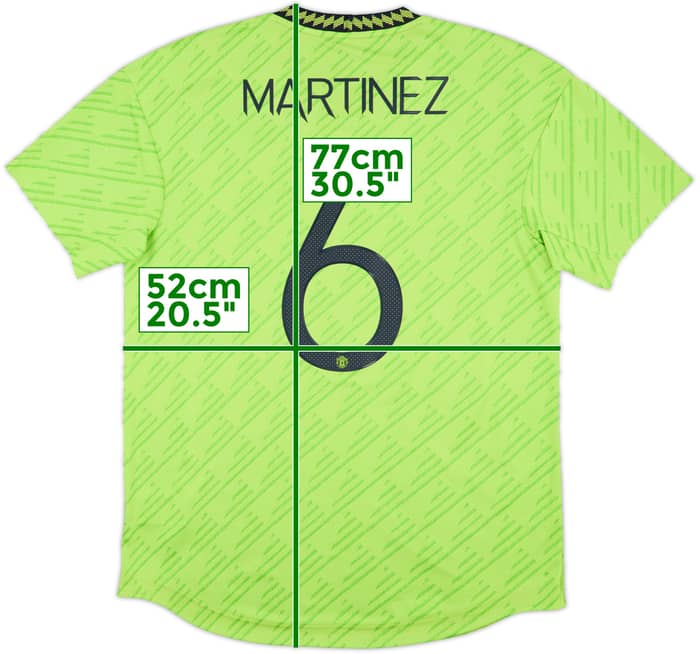 2022-23 Manchester United Player Issue Third Shirt Martinez #6 (M/L)