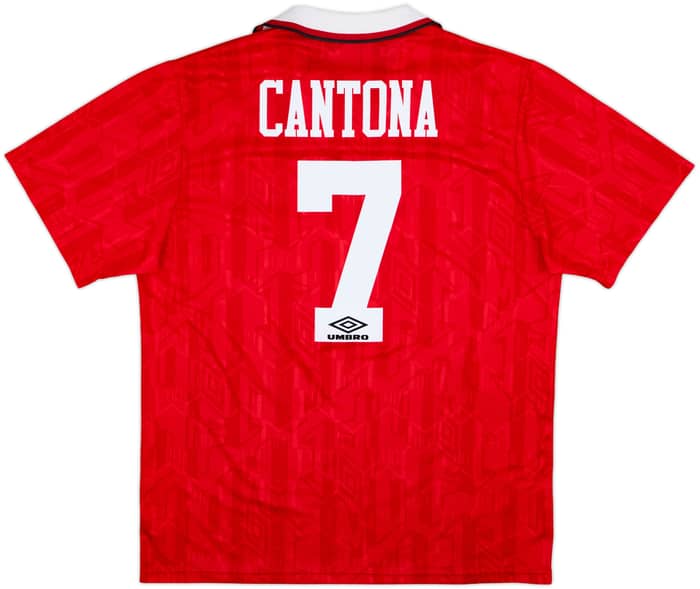 1992-94 Manchester United Home Shirt Cantona #7 - 9/10 - (XL)