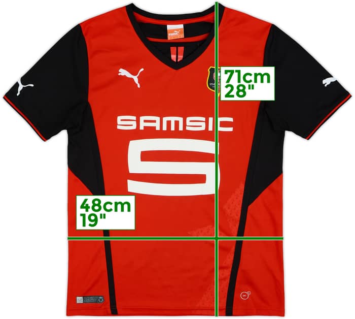 2013-14 Rennes Home Shirt - 8/10 - (S)