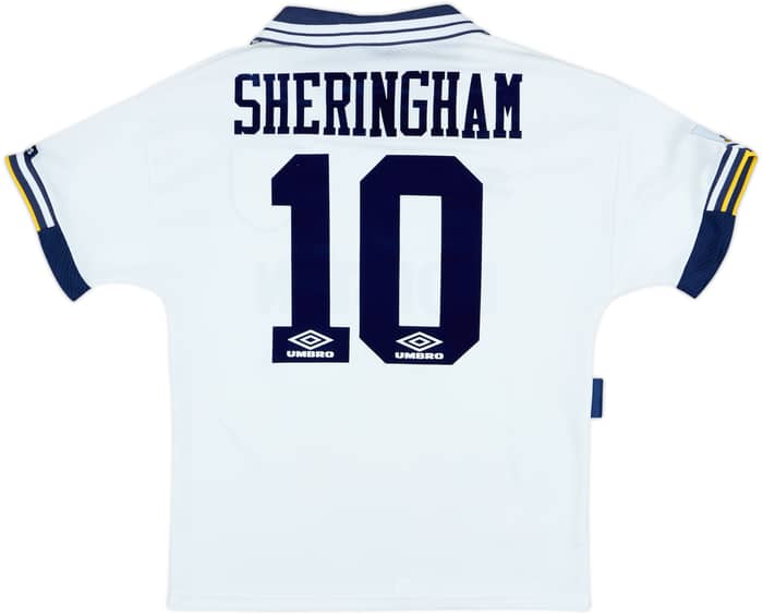 1993-95 Tottenham Home Shirt Sheringham #10 - 8/10 - (M)