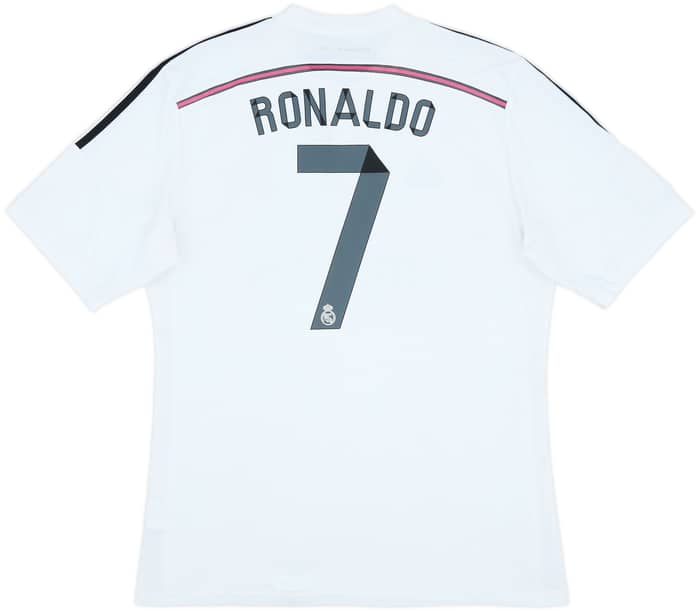 2014-15 Real Madrid Home Shirt Ronaldo #7 - 7/10 - (XL)