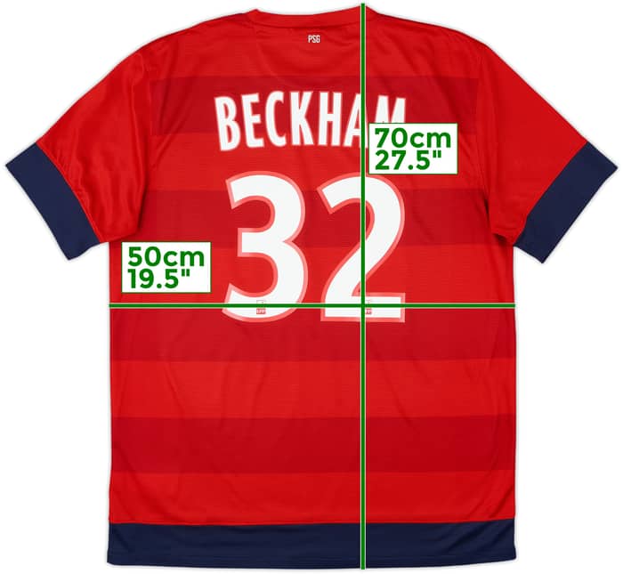 2012-13 Paris Saint-Germain Away Shirt Beckham #32 - 9/10 - (L)