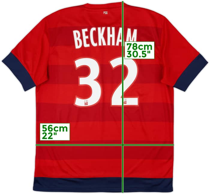 2012-13 Paris Saint-Germain Away Shirt Beckham #32 - 8/10 - (L)