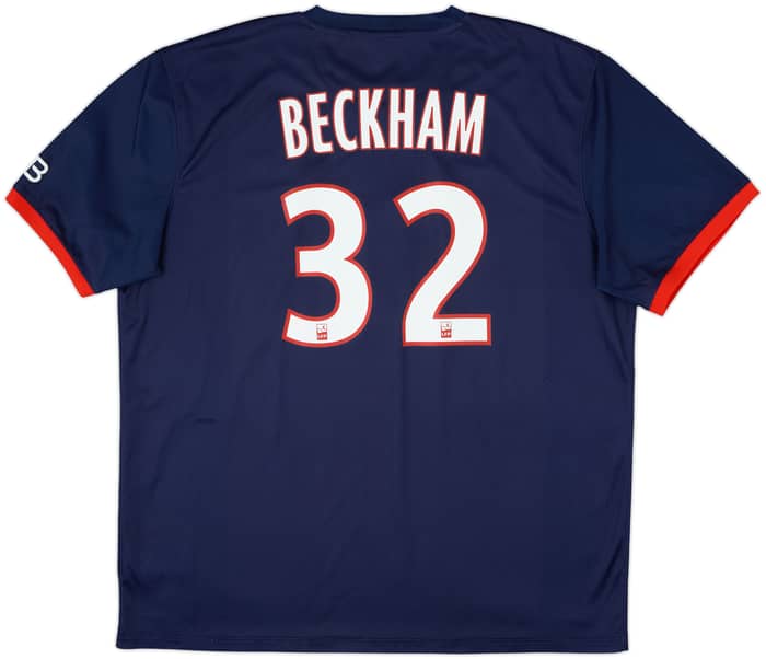 2013-14 Paris Saint-Germain Home Shirt Beckham #32 - 8/10 - (XXL)