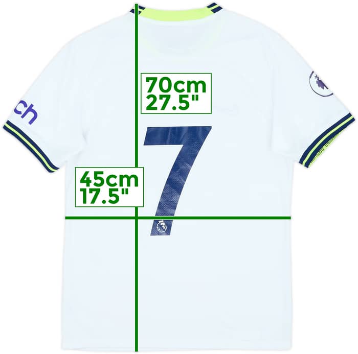2022-23 Tottenham Home Shirt Son #7 - 9/10 - (S)