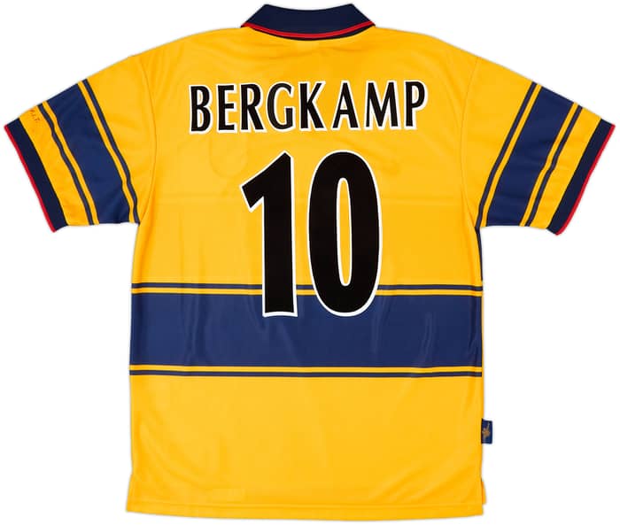 1997-99 Arsenal Away Shirt Bergkamp #10 - 8/10 - (M)