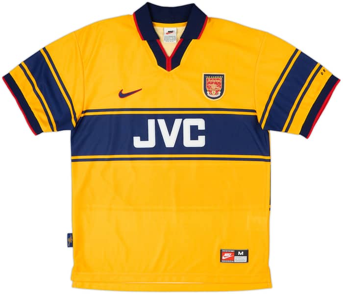 1997-99 Arsenal Away Shirt Bergkamp #10 - 8/10 - (M)