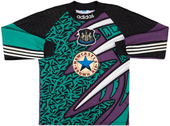 1995-96 Newcastle GK Shirt Hislop #15 - 7/10 - (S)