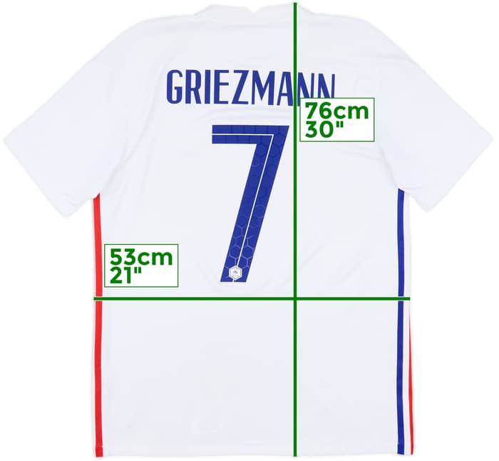 2020-21 France Away Shirt Griezmann #7 - 6/10 - (M)