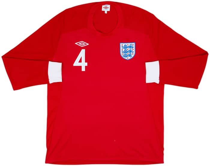 2010-11 England Away L/S Shirt Gerrard #4 - 6/10 - (L)
