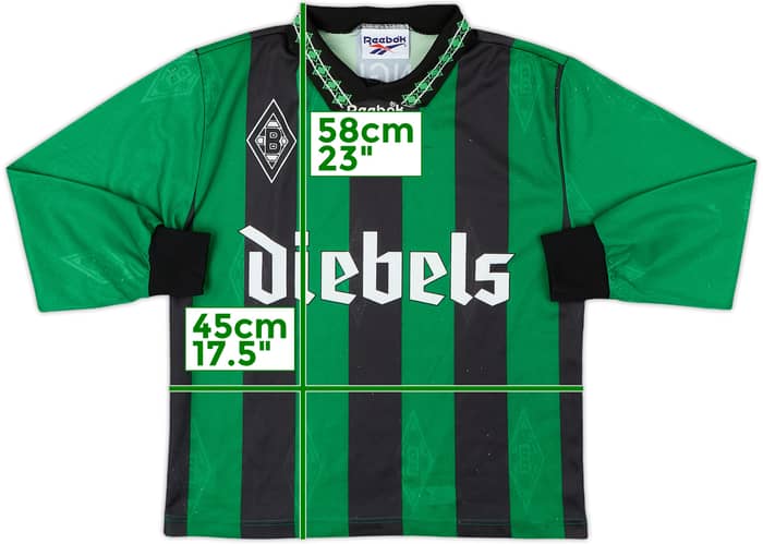 1995-96 Borussia Monchengladbach Away L/S Shirt - 8/10 - (XS)